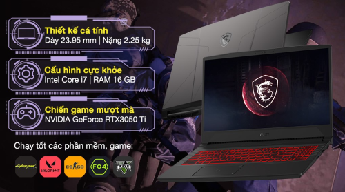 Laptop MSI Gaming Pulse GL66 11UDK i7 11800H/16GB/512GB/4GB RTX3050Ti/144Hz/Balo/Chuột/Win10 (816VN) - Ảnh 2